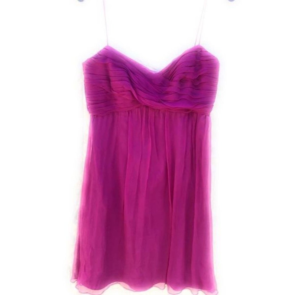 Amsale Silk Mini Cocktail Dress